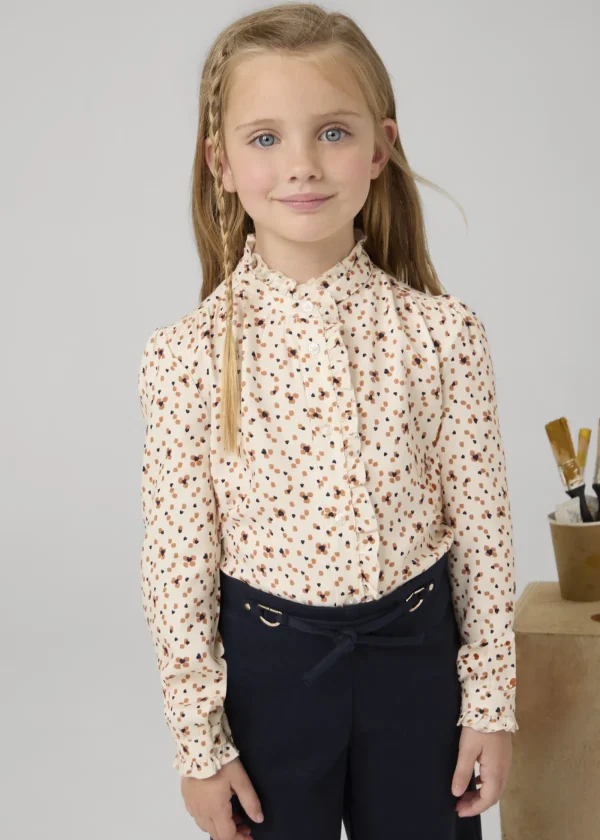 Mayoral Blusa estampada folho menina