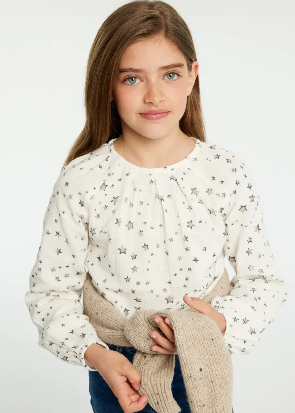 Mayoral Blusa estampada rapariga