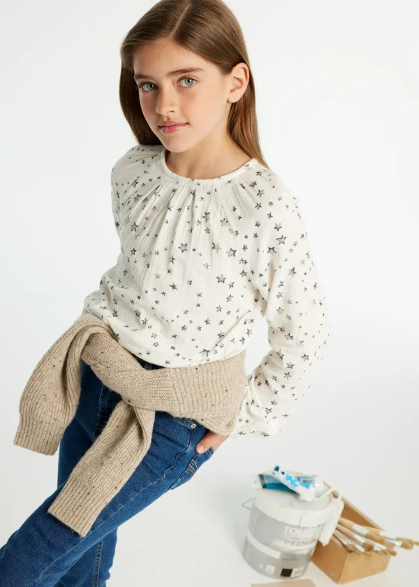 Mayoral Blusa estampada rapariga