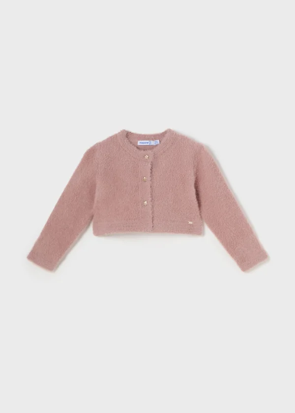 Mayoral Bolero tricot efeito pelo bebé