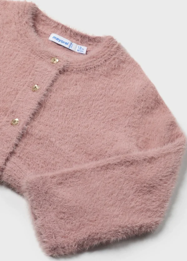 Mayoral Bolero tricot efeito pelo bebé