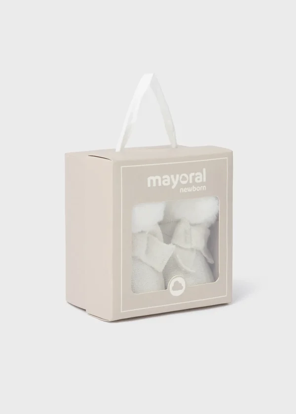 Mayoral Botinha tricot recém nascida