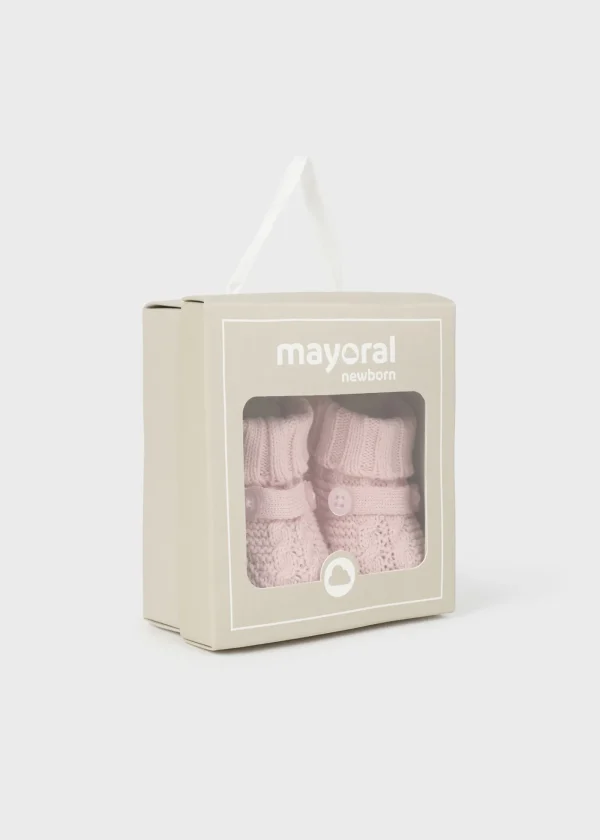 Mayoral Botinhas tricot recém nascido