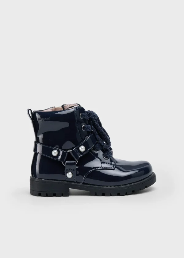 Mayoral Botins biker charol menina