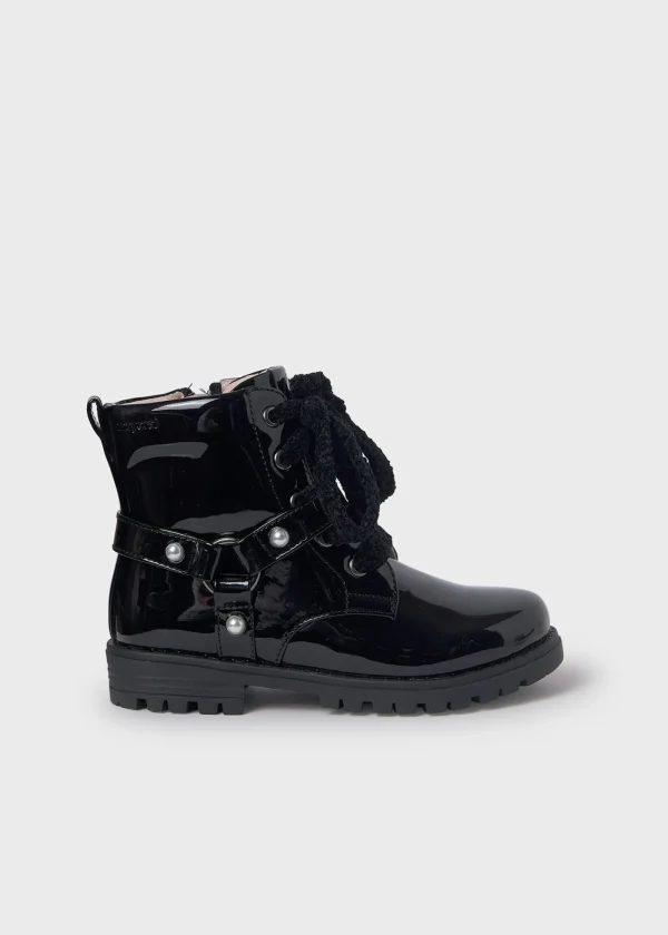 Mayoral Botins biker charol menina