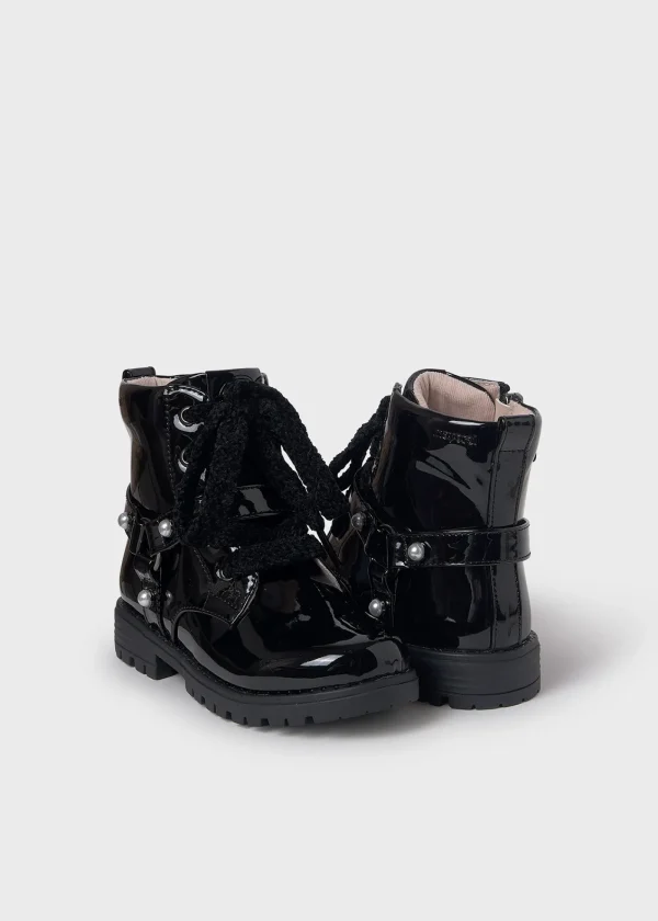 Mayoral Botins biker charol menina