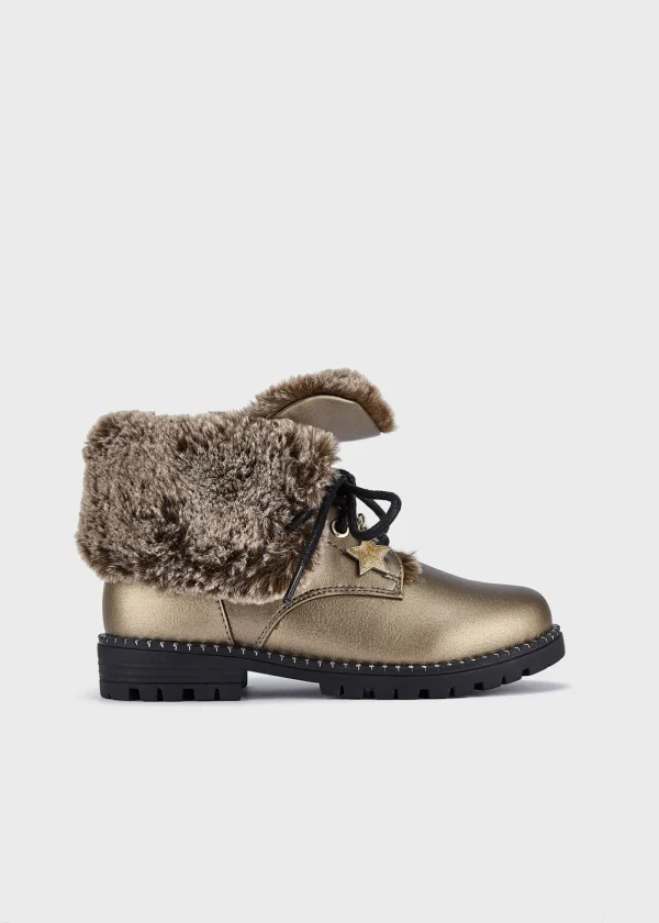 Mayoral Botins biker forro pelo menina
