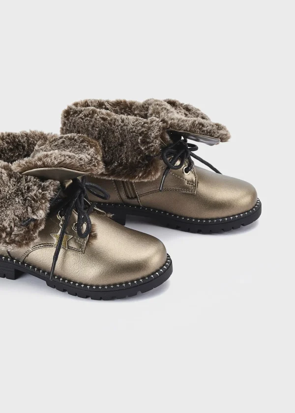 Mayoral Botins biker forro pelo menina