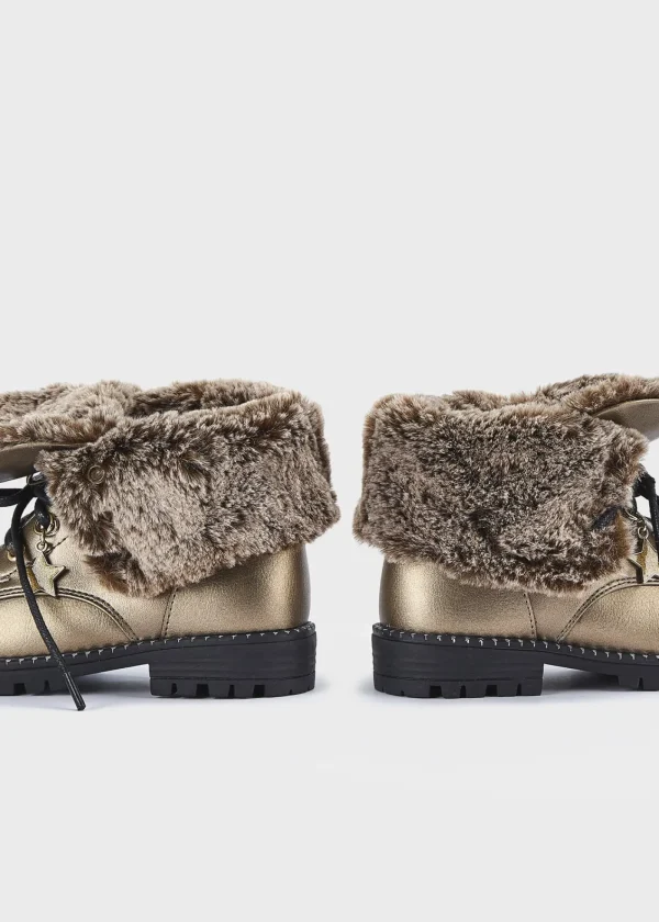 Mayoral Botins biker forro pelo menina