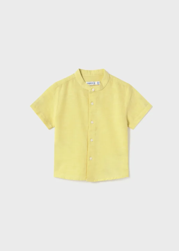 Mayoral Camisa gola mao com linho bebé