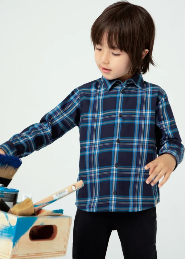 Mayoral Camisa quadrados menino