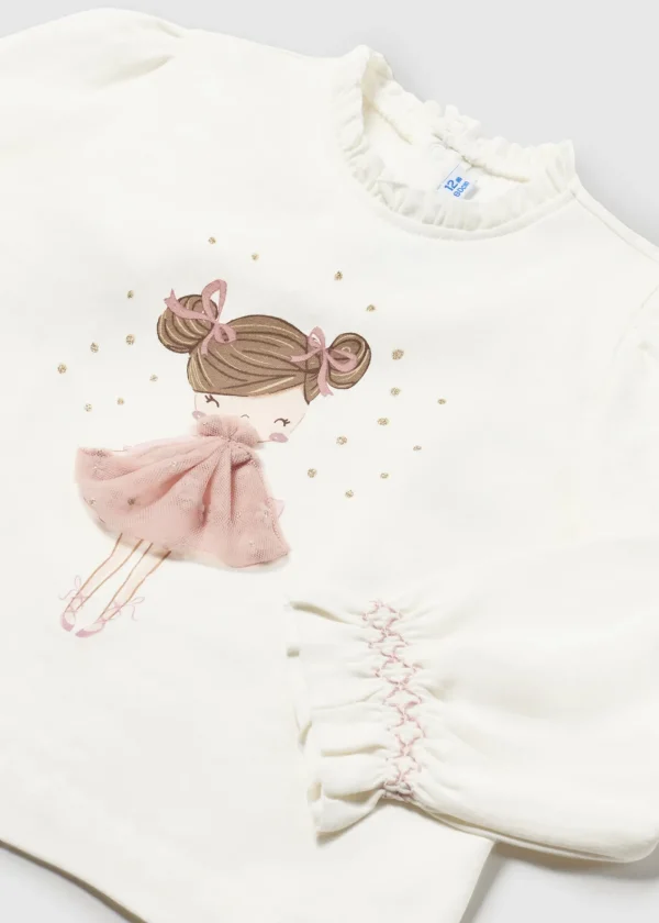 Mayoral Camisola aplicação tule bebé