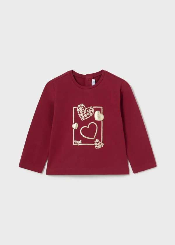 Mayoral Camisola básica corações bebé