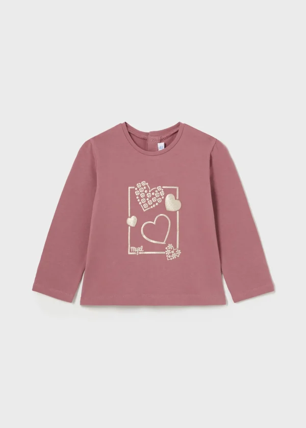 Mayoral Camisola básica corações bebé