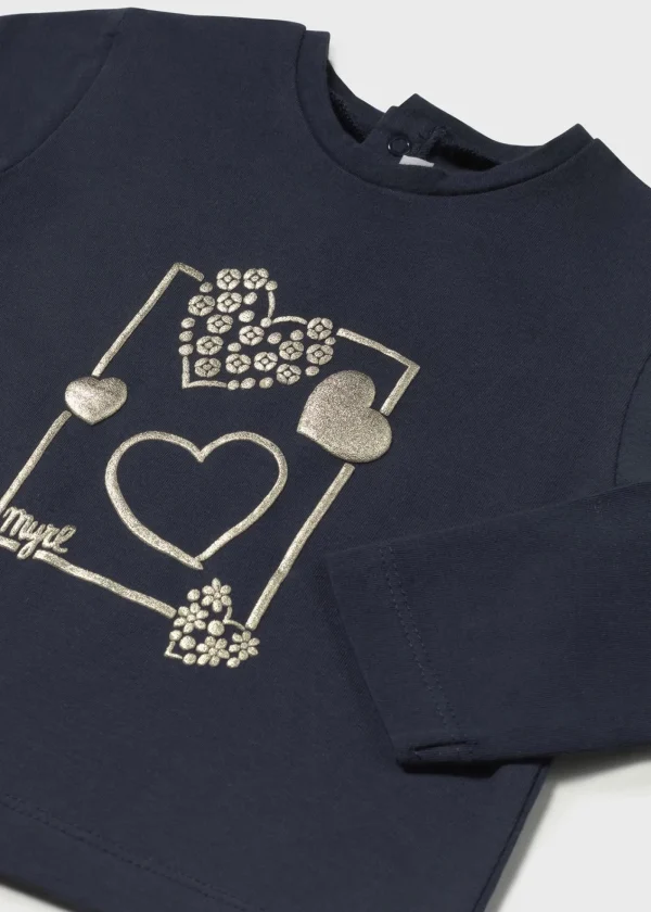 Mayoral Camisola básica corações bebé