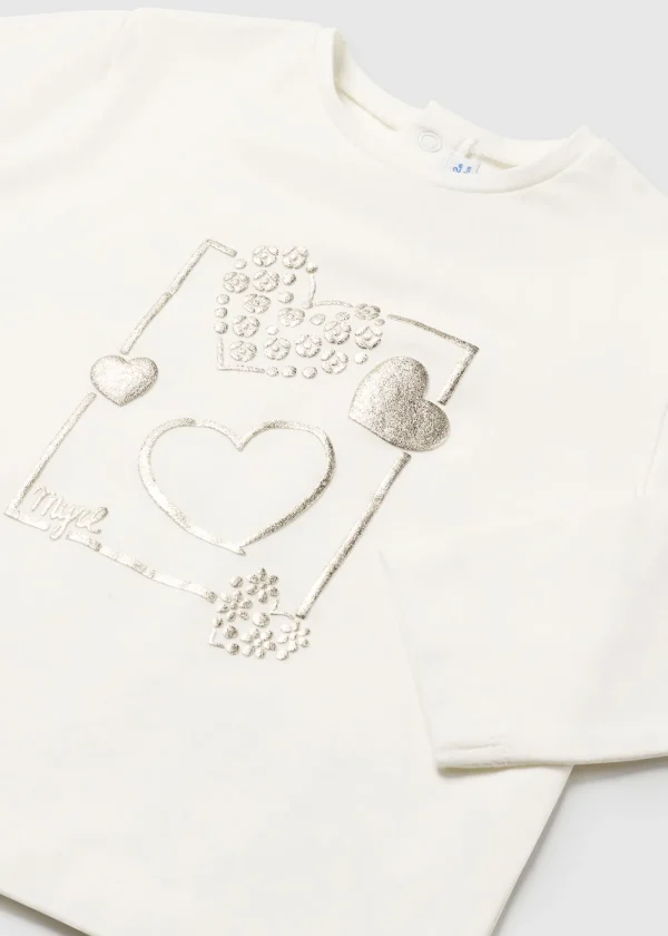 Mayoral Camisola básica corações bebé