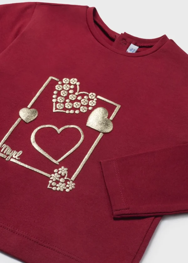 Mayoral Camisola básica corações bebé