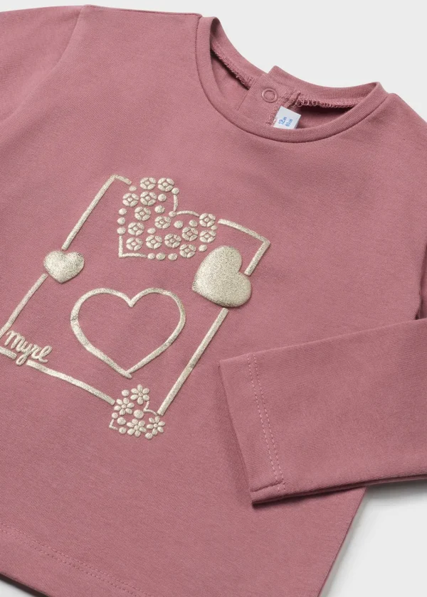 Mayoral Camisola básica corações bebé