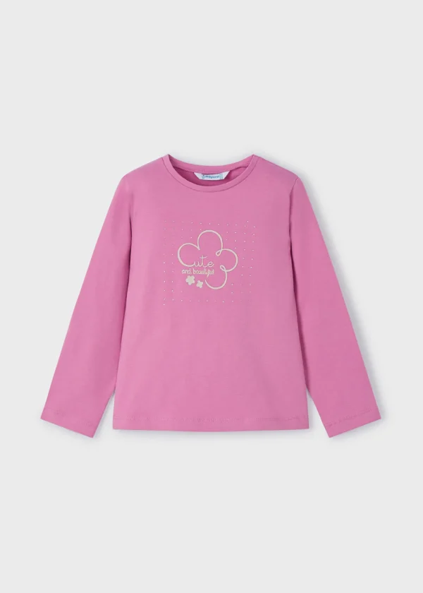 Mayoral Camisola básica flor menina