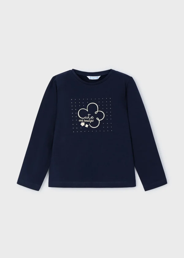 Mayoral Camisola básica flor menina