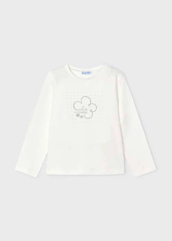 Mayoral Camisola básica flor menina