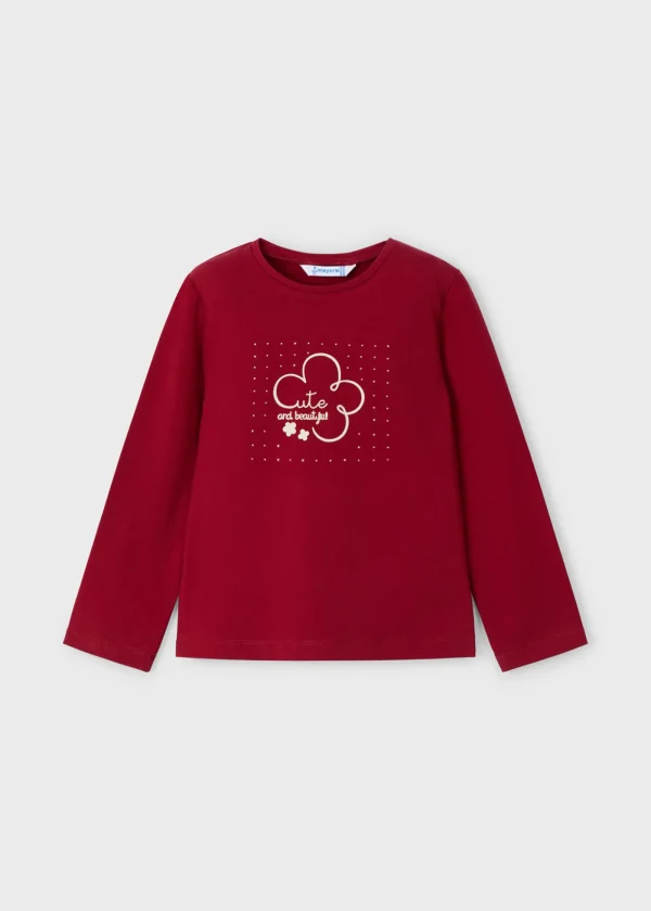 Mayoral Camisola básica flor menina