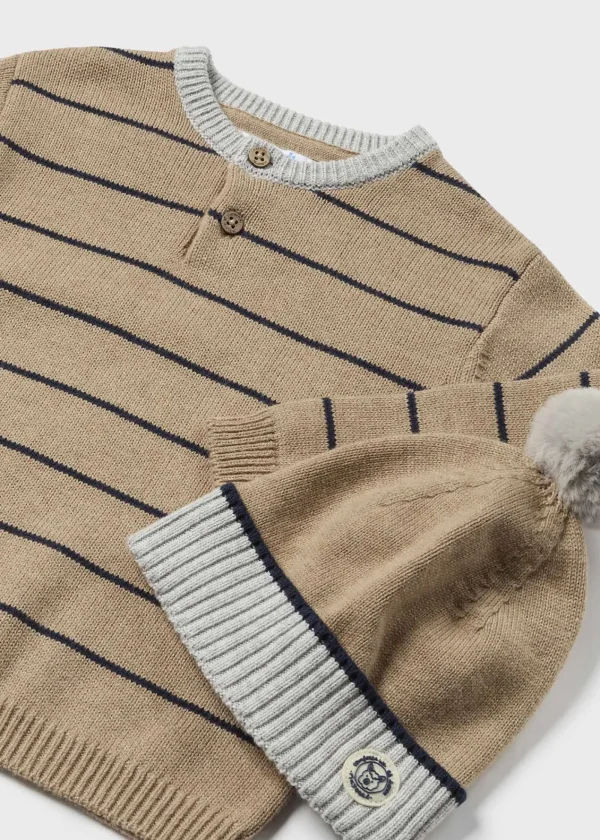 Mayoral Camisola com gorro bebé