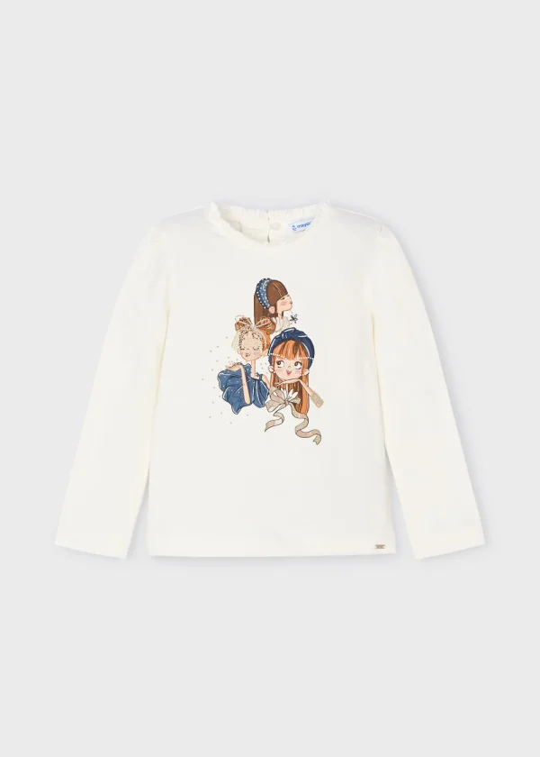 Mayoral Camisola desenho folho gola menina