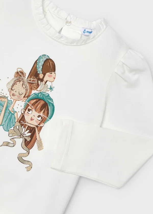 Mayoral Camisola desenho folho gola menina