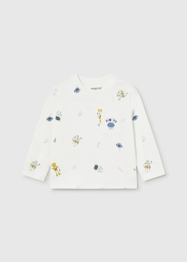 Mayoral Camisola estampada robots bebé
