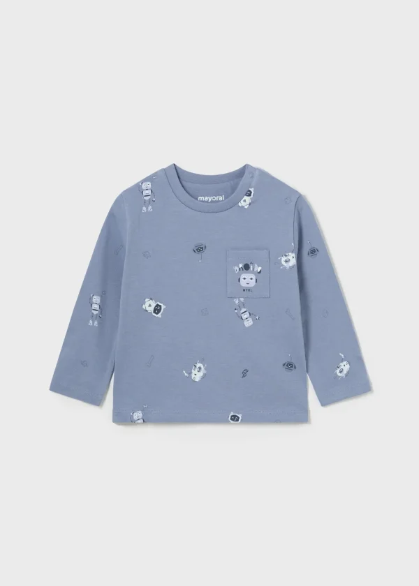 Mayoral Camisola estampada robots bebé