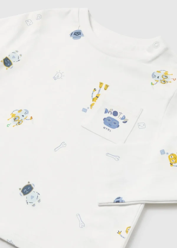 Mayoral Camisola estampada robots bebé