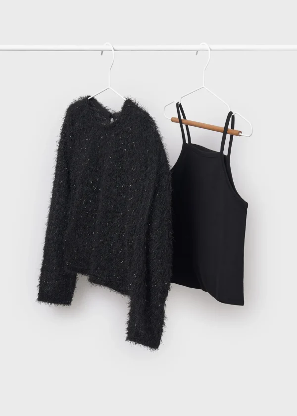 Mayoral Camisola fantasia com top interior rapariga