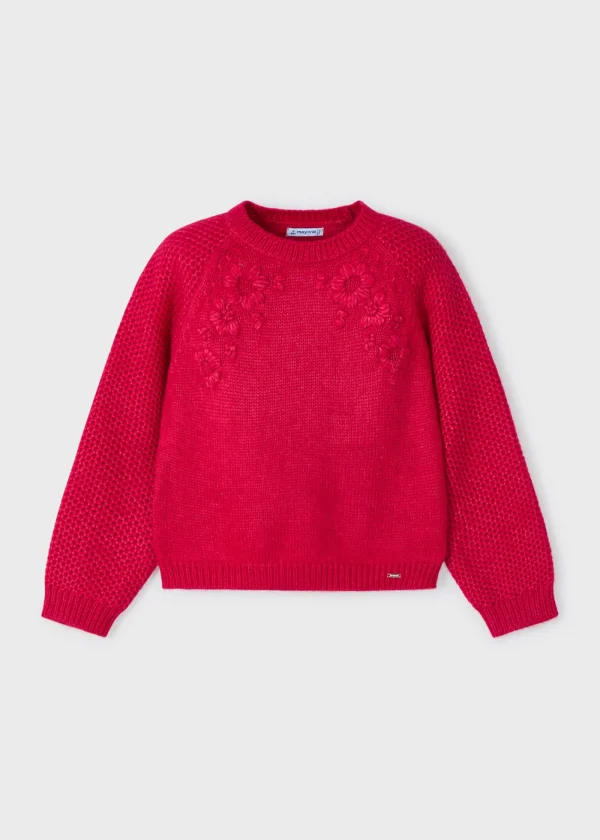 Mayoral Camisola flores bordadas menina