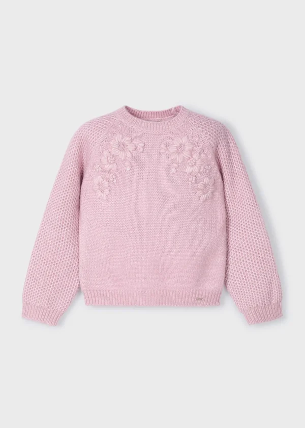Mayoral Camisola flores bordadas menina