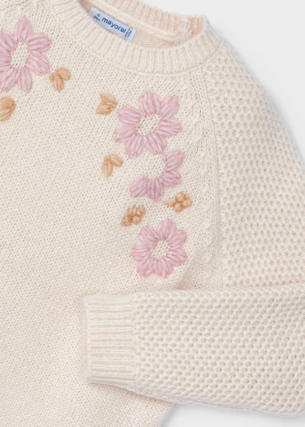 Mayoral Camisola flores bordadas menina