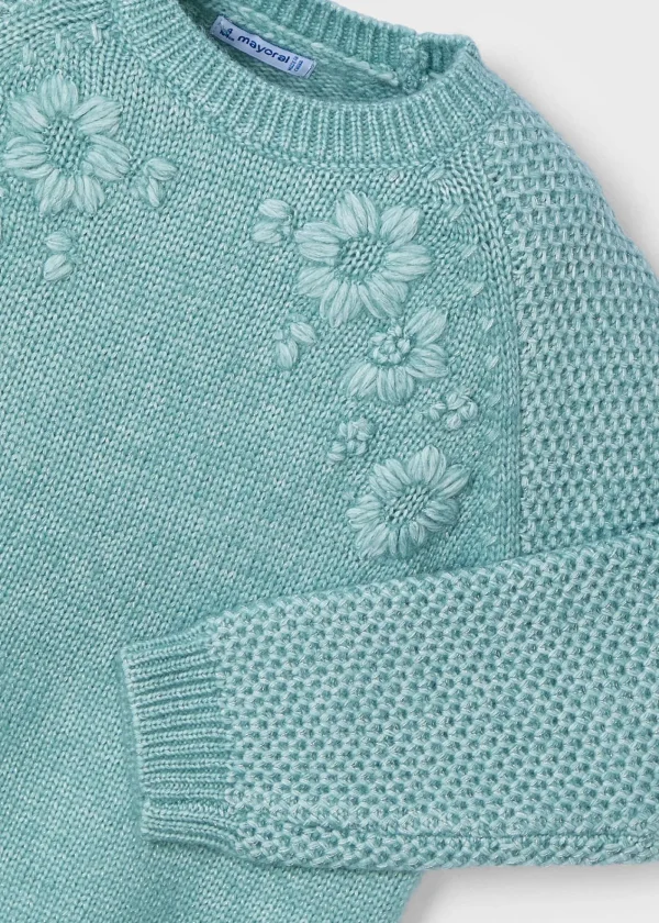 Mayoral Camisola flores bordadas menina
