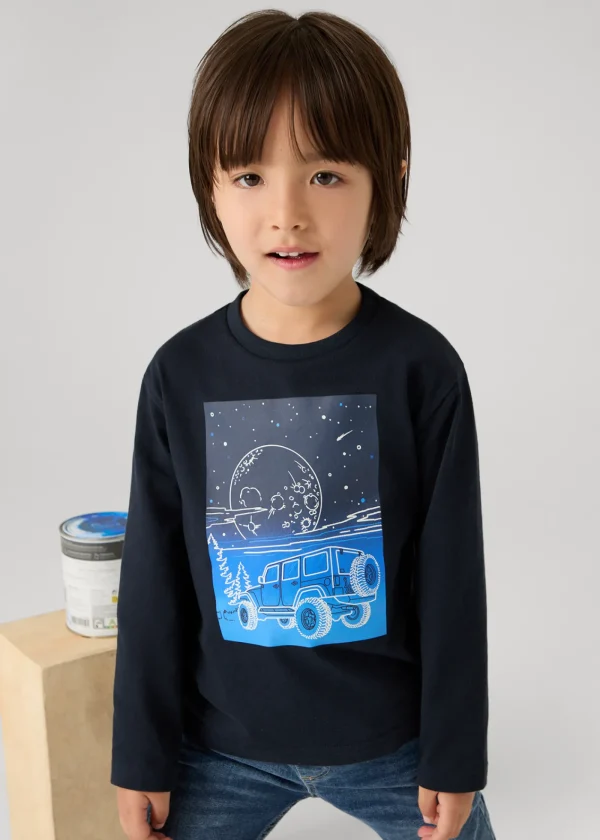 Mayoral Camisola gráfica fosforescente menino