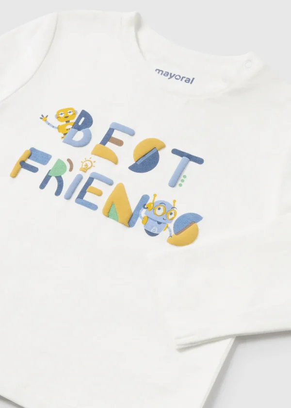 Mayoral Camisola letras robots bebé