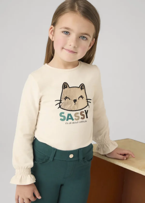 Mayoral Camisola manga franzida menina