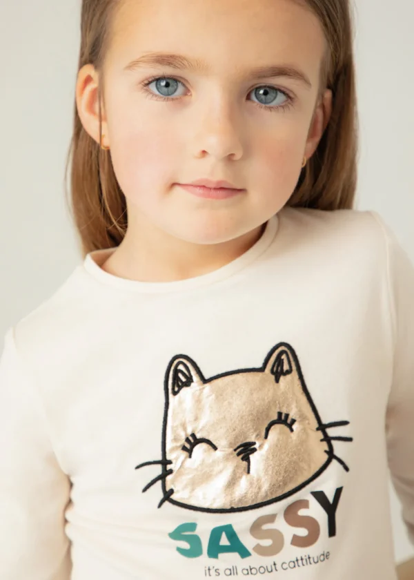 Mayoral Camisola manga franzida menina