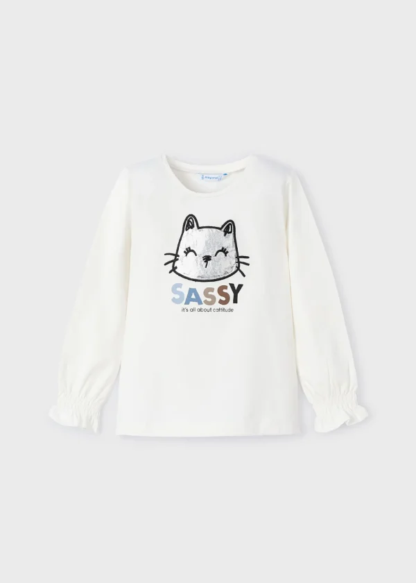 Mayoral Camisola manga franzida menina