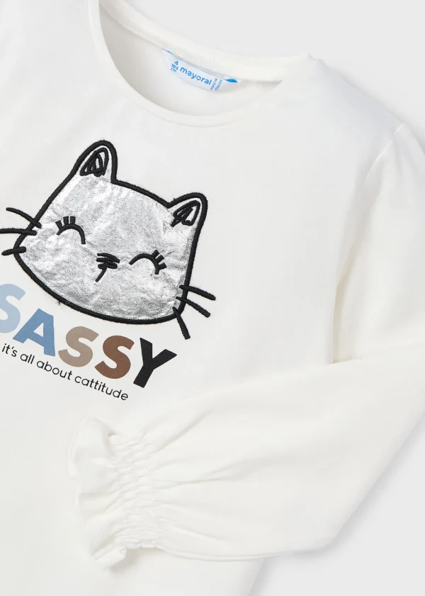 Mayoral Camisola manga franzida menina
