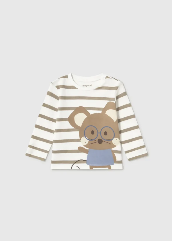 Mayoral Camisola riscas print bebé