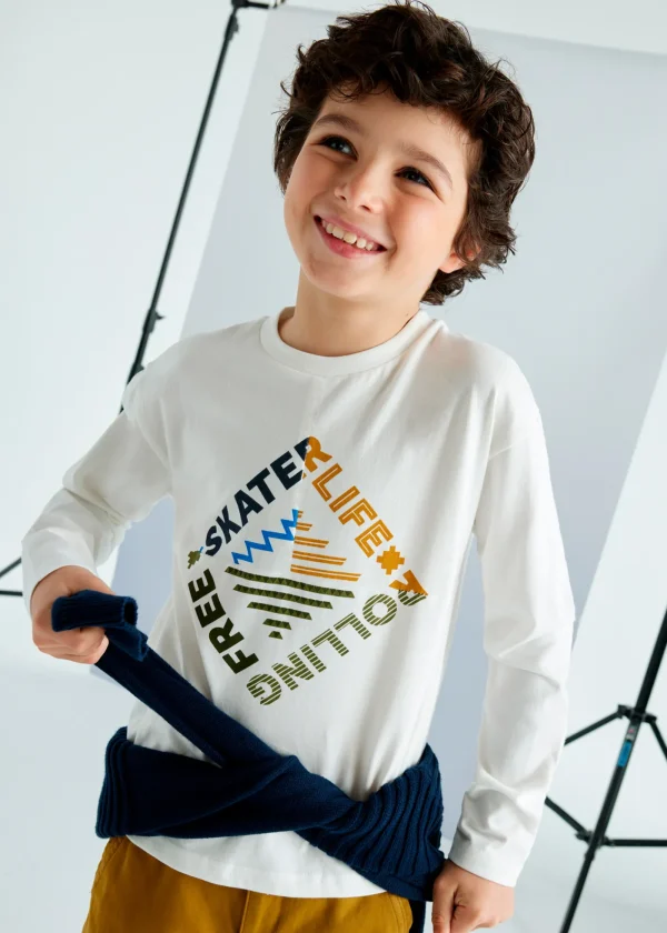 Mayoral Camisola texto e desenho rapaz
