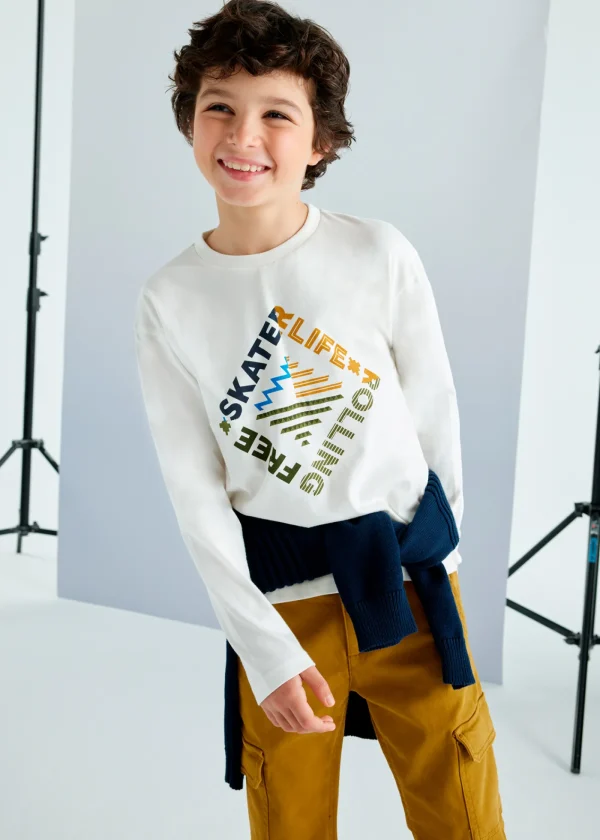 Mayoral Camisola texto e desenho rapaz