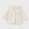Mayoral Casaco tricot com pelo recém nascido