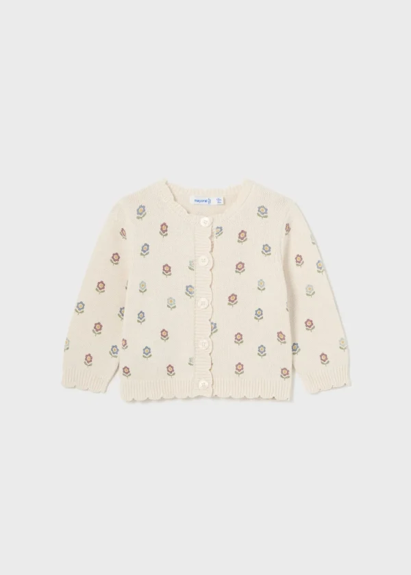 Mayoral Casaco tricot estampado bebé