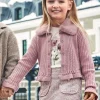 Mayoral Casaco tricot gola pelo menina