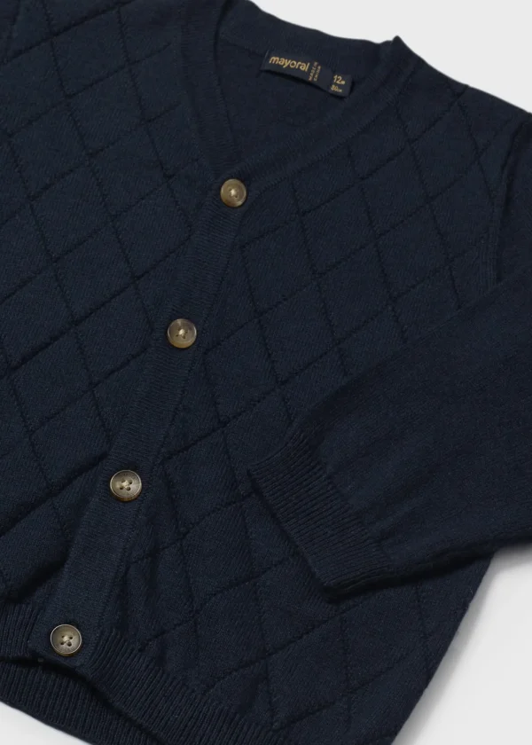 Mayoral Casaco tricot losangos bebé